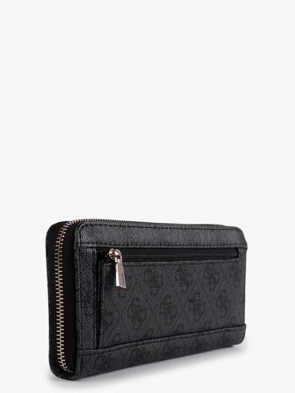 Vikky SLG Large Coal Repeat Logo Zip Around Wallet
