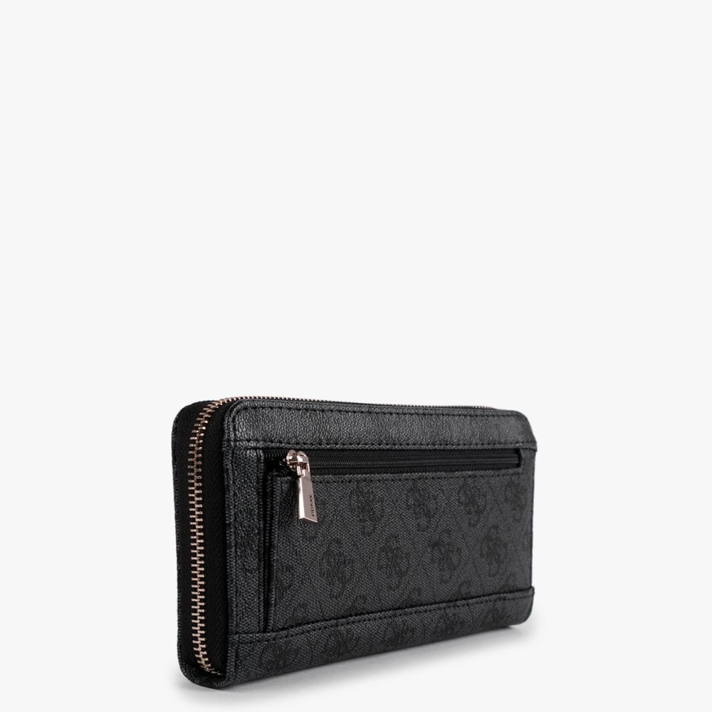 Vikky SLG Large Coal Repeat Logo Zip Around Wallet