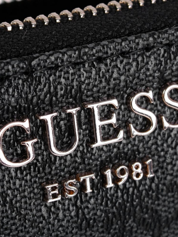 Vikky SLG Large Coal Repeat Logo Zip Around Wallet
