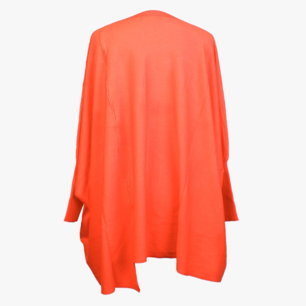 Orange Oversized Batwing Knitted Jumper