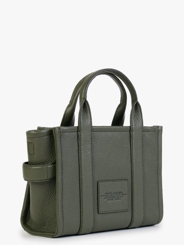 The Leather Mini Bronze Green Tote Bag