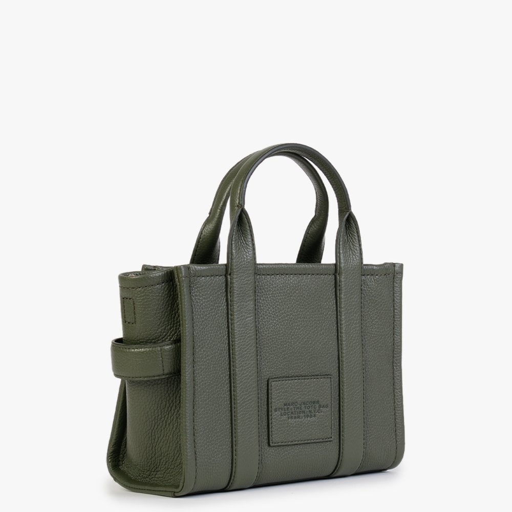The Leather Mini Bronze Green Tote Bag