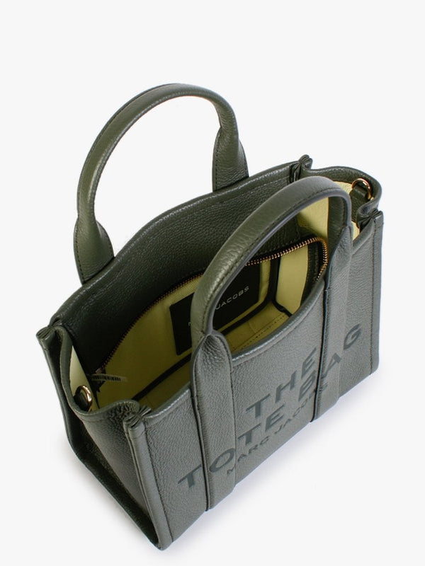 The Leather Mini Bronze Green Tote Bag