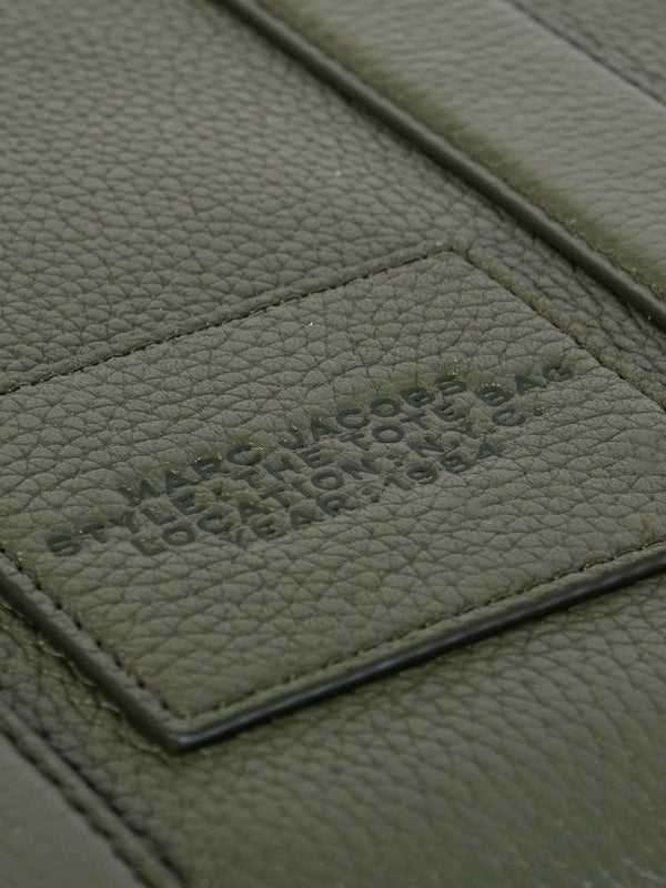 The Leather Mini Bronze Green Tote Bag