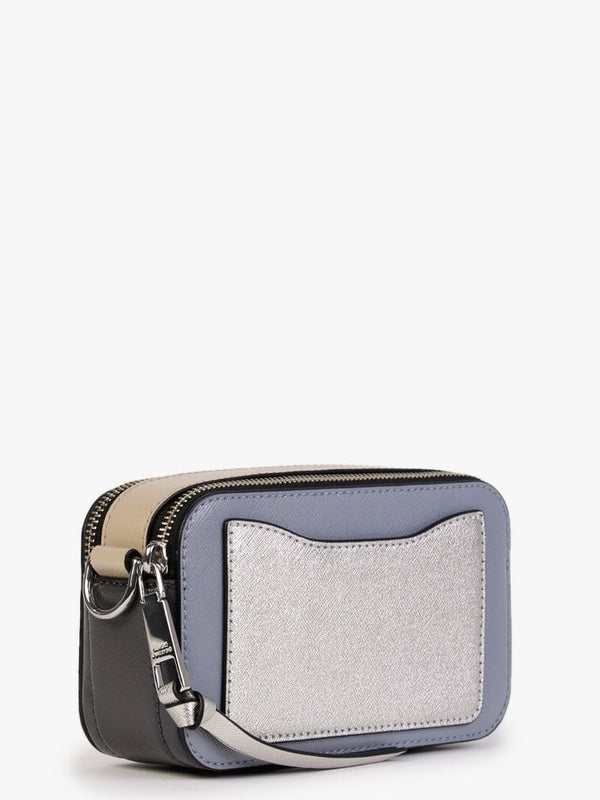 The Snapshot Logo Strap Wolf Grey Multi Leather Camera Bag