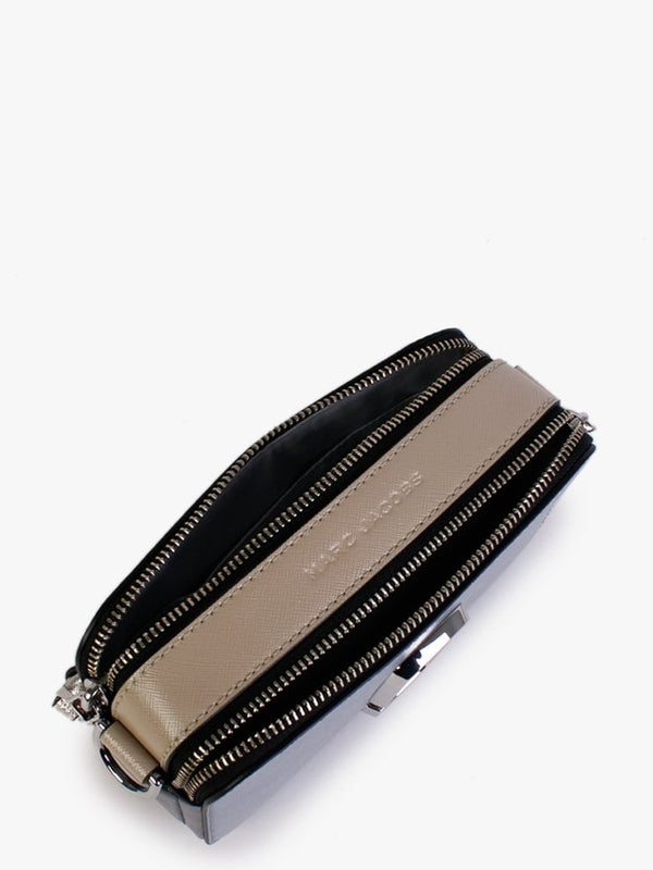 The Snapshot Logo Strap Wolf Grey Multi Leather Camera Bag