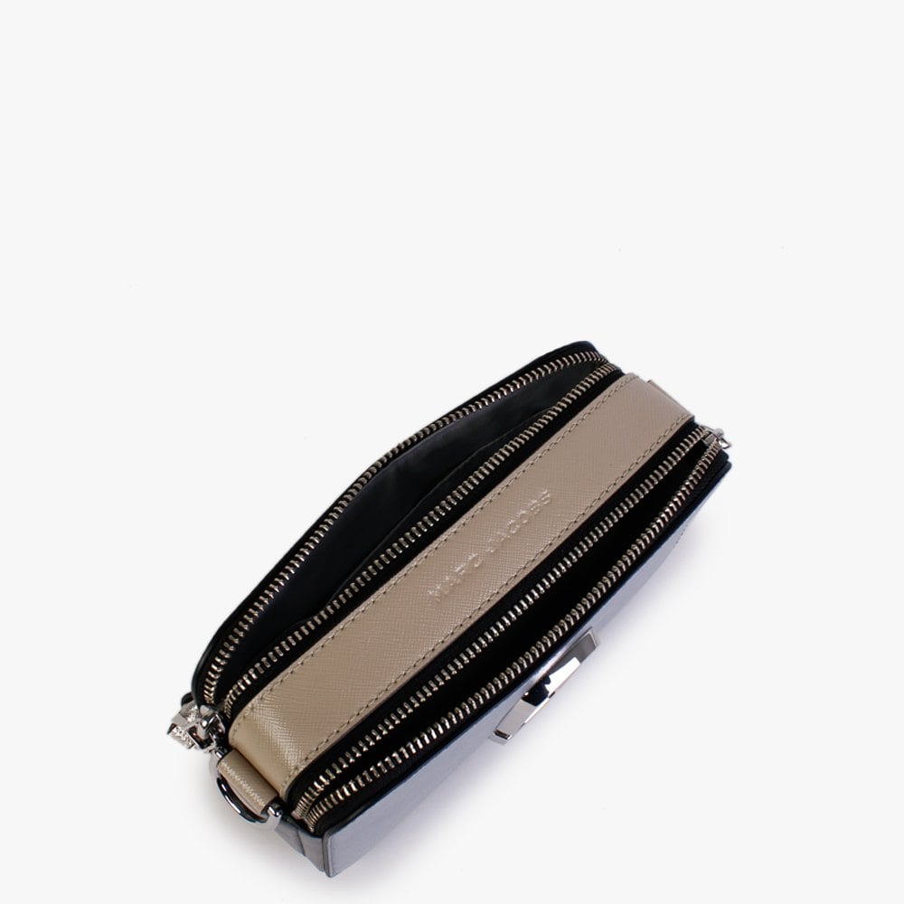 The Snapshot Logo Strap Wolf Grey Multi Leather Camera Bag