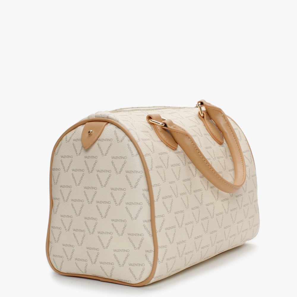 Liuto II Ecru Multi Logo Satchel Bag