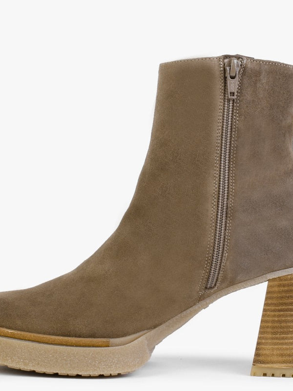 Zeus Taupe Suede Ankle Boots
