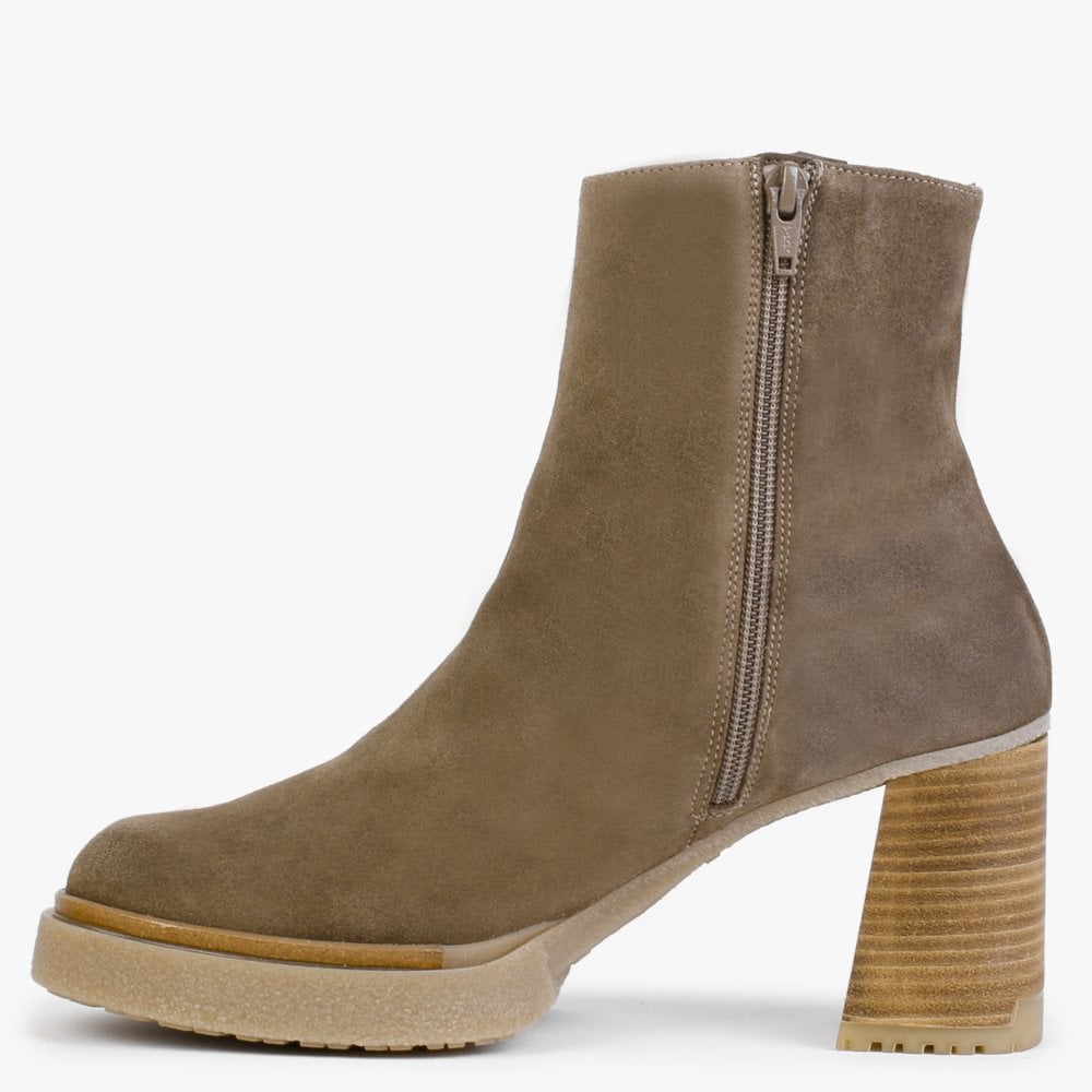Zeus Taupe Suede Ankle Boots