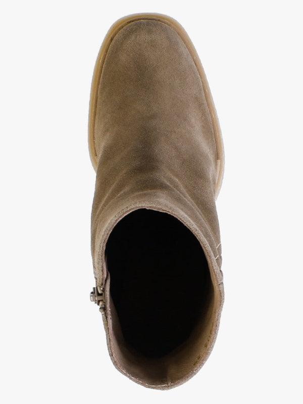 Zeus Taupe Suede Ankle Boots
