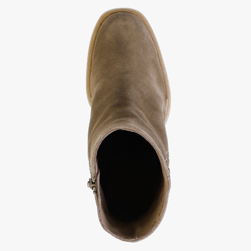 Zeus Taupe Suede Ankle Boots