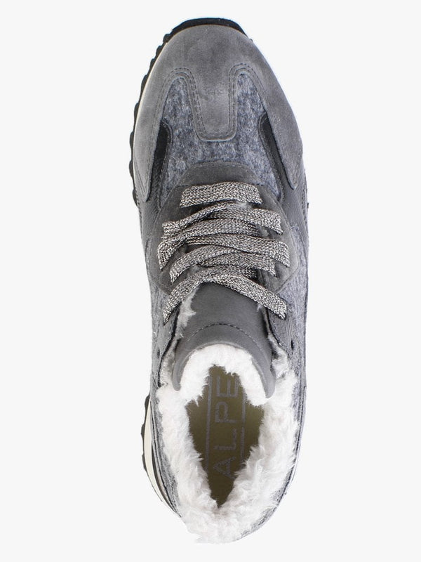 Bisque Grey Suede Mix Trainers