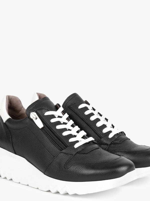 Avatar Black Leather Trainers