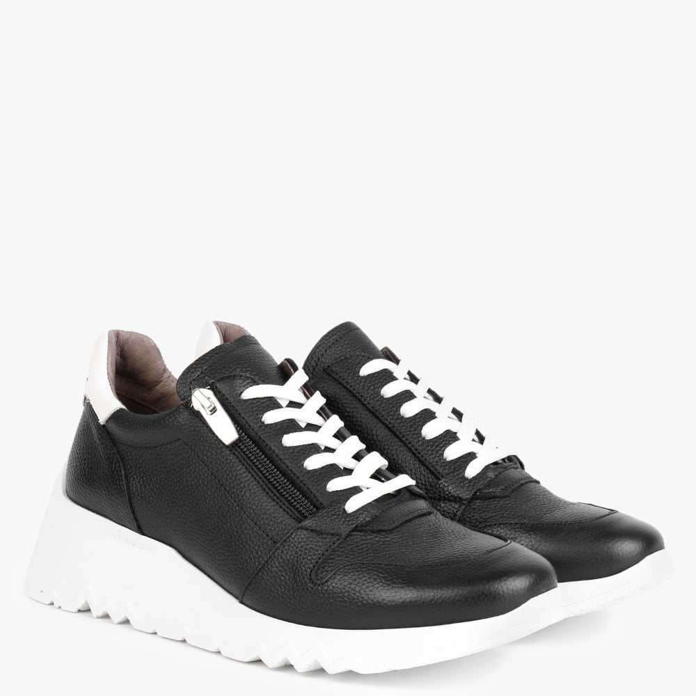 Avatar Black Leather Trainers