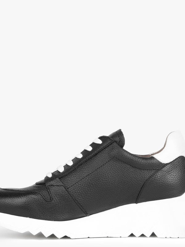 Avatar Black Leather Trainers