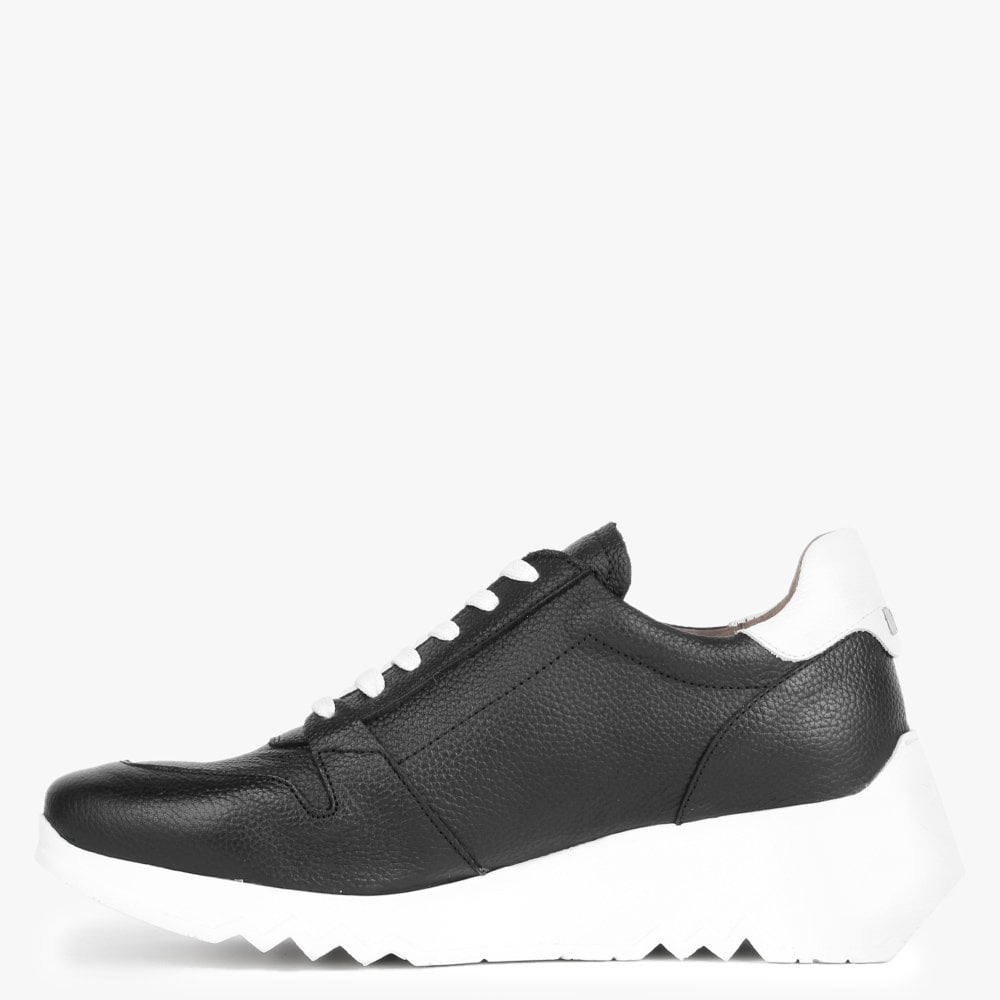 Avatar Black Leather Trainers