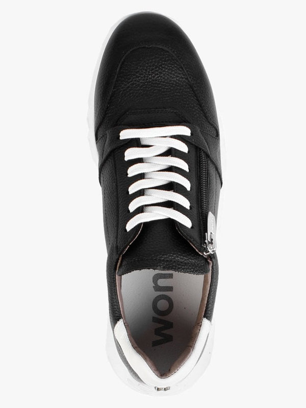 Avatar Black Leather Trainers