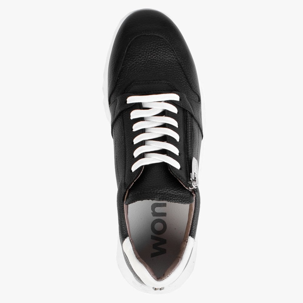 Avatar Black Leather Trainers