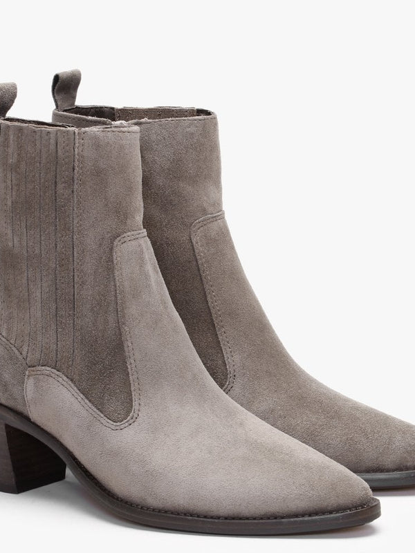 Anjou Grey Suede Western Boots