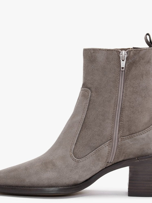Anjou Grey Suede Western Boots