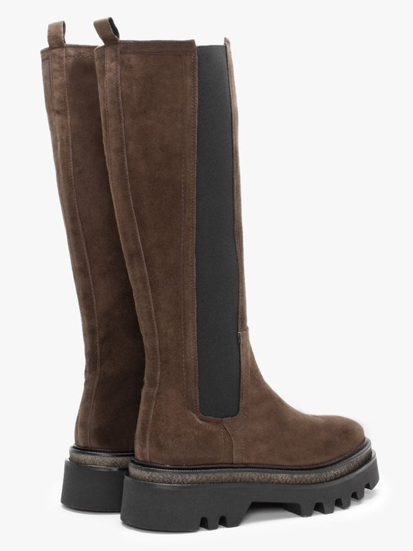 Bard Brown Suede Knee Boots
