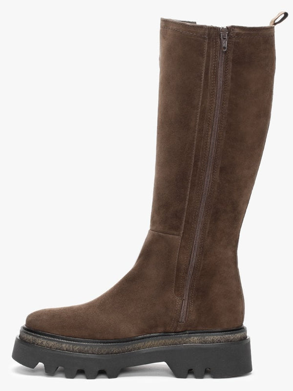Bard Brown Suede Knee Boots