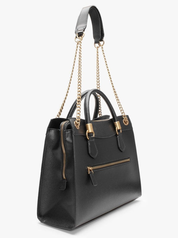 Nell Girlfriend Black Satchel Bag
