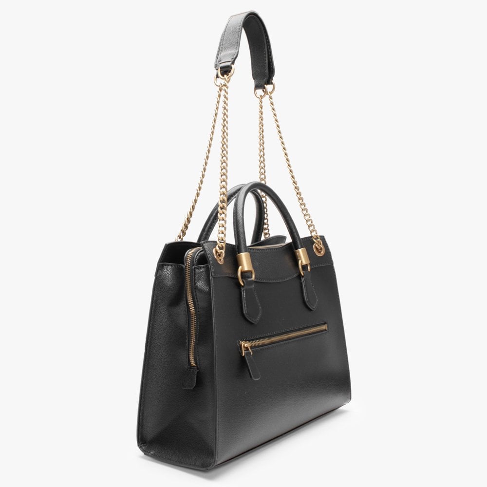 Nell Girlfriend Black Satchel Bag