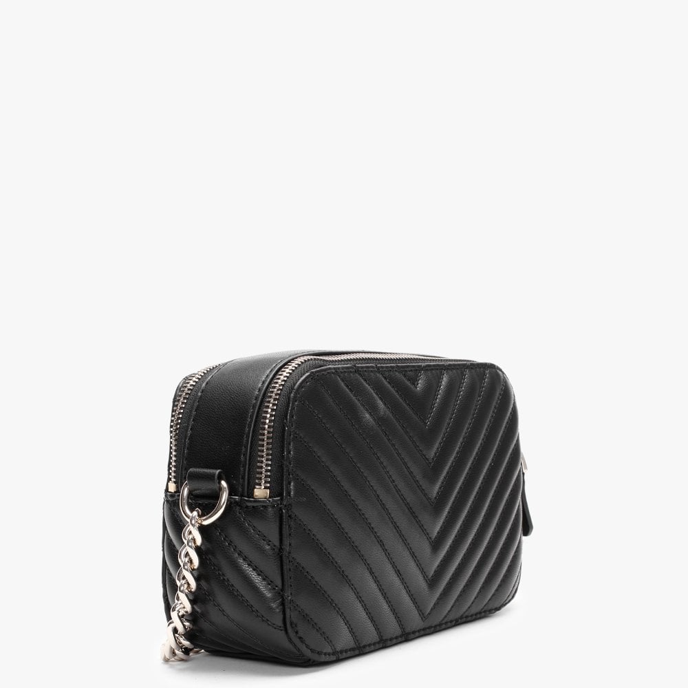 Noelle Chevron Black Cross-Body Camera Bag