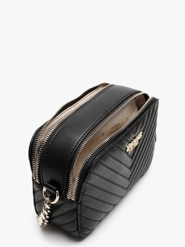 Noelle Chevron Black Cross-Body Camera Bag