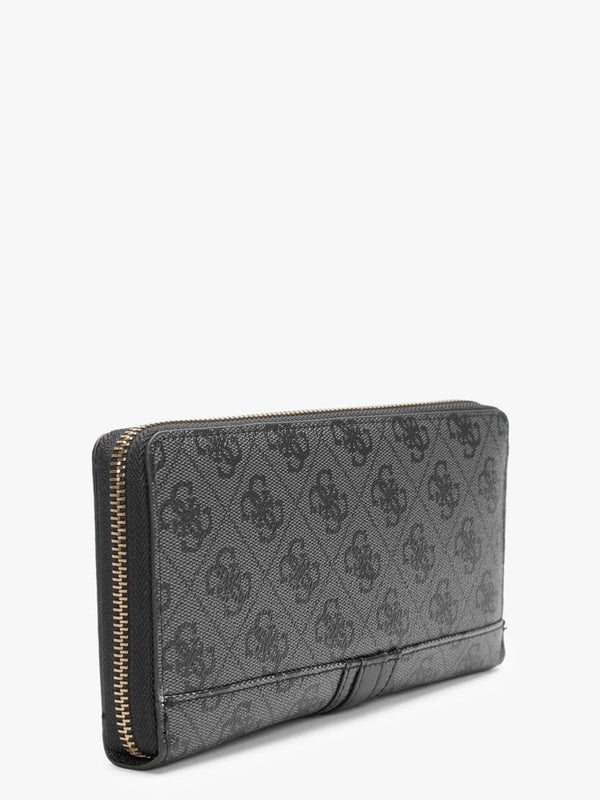 Ginerva Logo Signature Coal Cheque Wallet