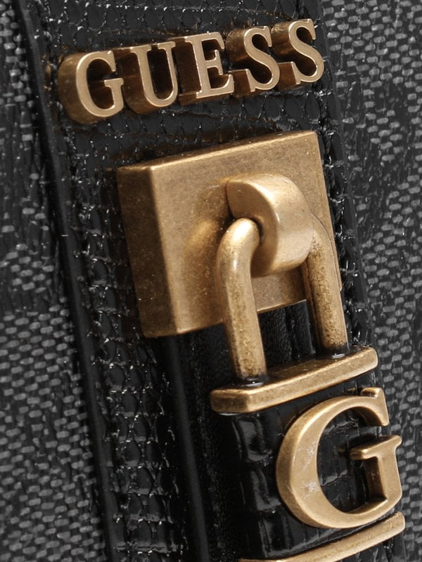 Ginerva Logo Signature Coal Cheque Wallet