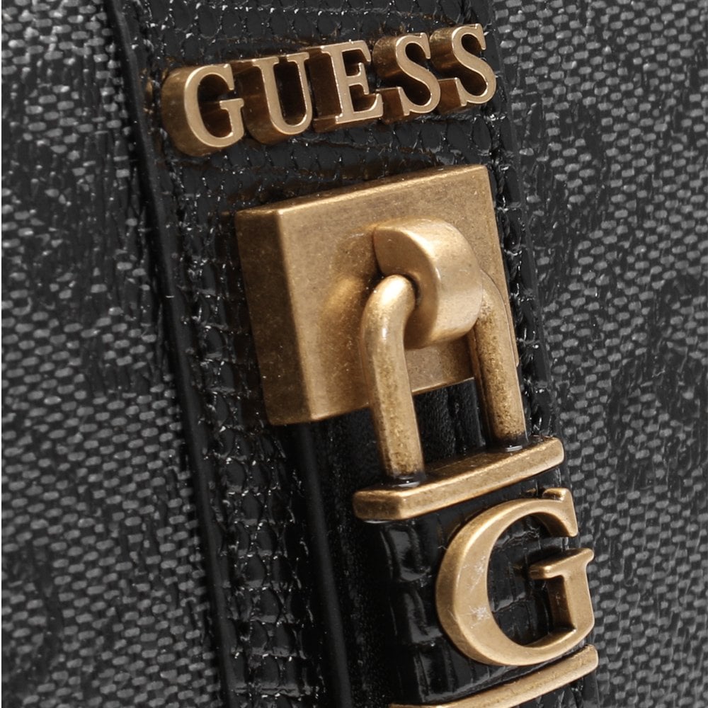 Ginerva Logo Signature Coal Cheque Wallet