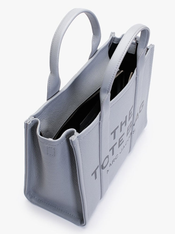 The Leather Medium Wolf Grey Tote Bag