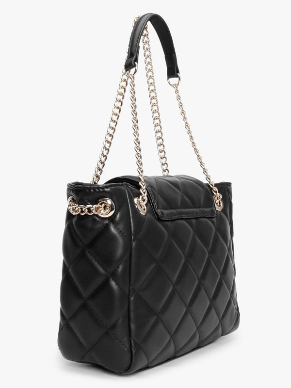 Ocarina Flap Chain Black Quilted Shopper