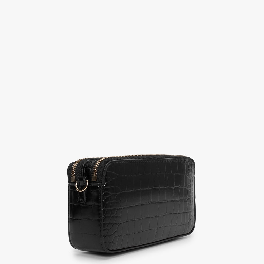 Piccola Black Wallet On A Chain