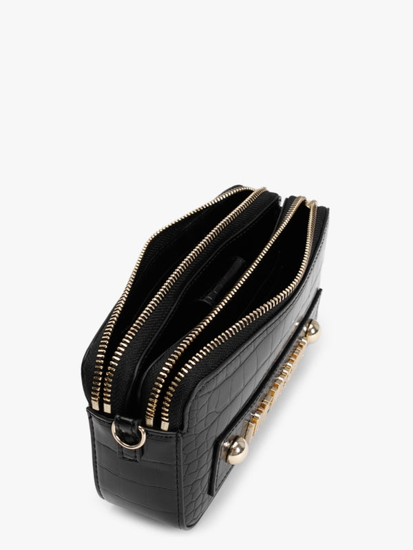 Piccola Black Wallet On A Chain