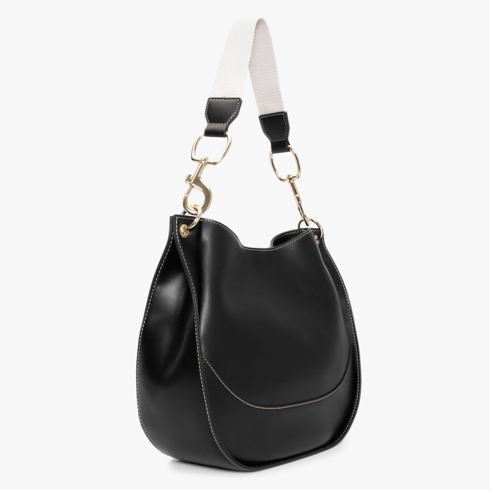 Eco North South Black Shoulder Bag