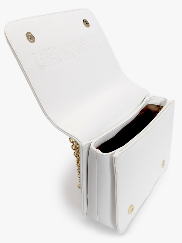 Diamond Quilt Chain II Bianco Shoulder Bag