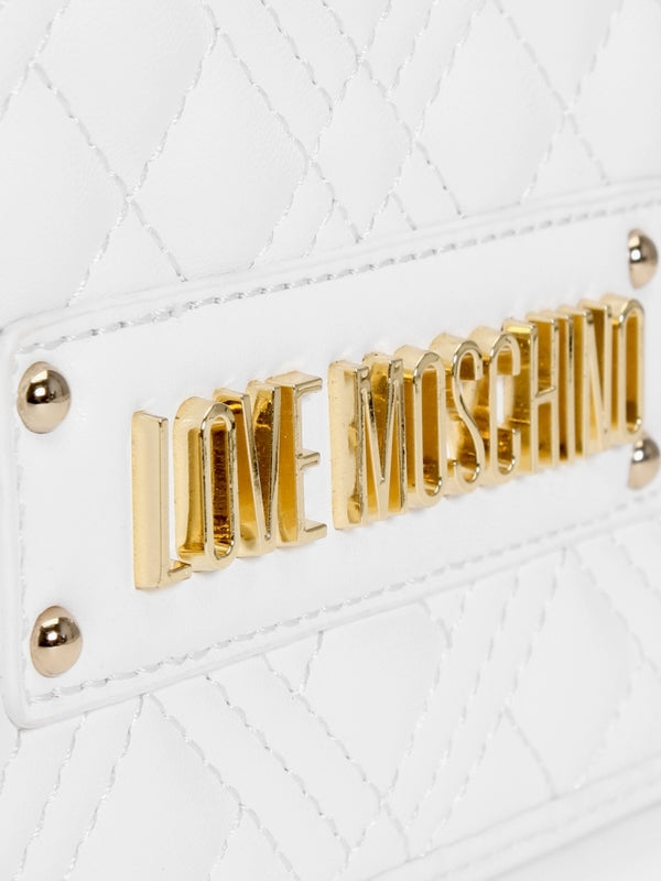 Diamond Quilt Chain II Bianco Shoulder Bag