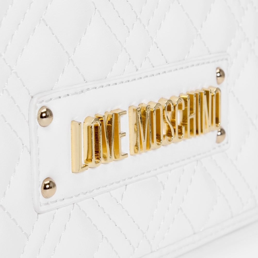 Diamond Quilt Chain II Bianco Shoulder Bag