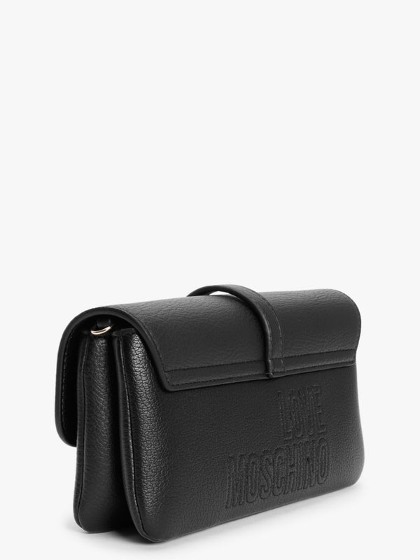 Heart Lock Nero Chain Strap Shoulder Bag