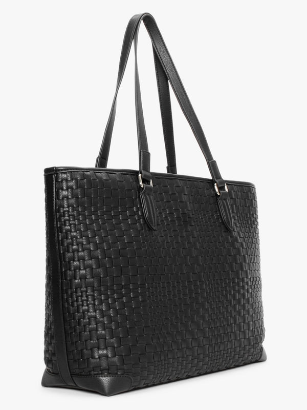 Woven Nero Tote Bag