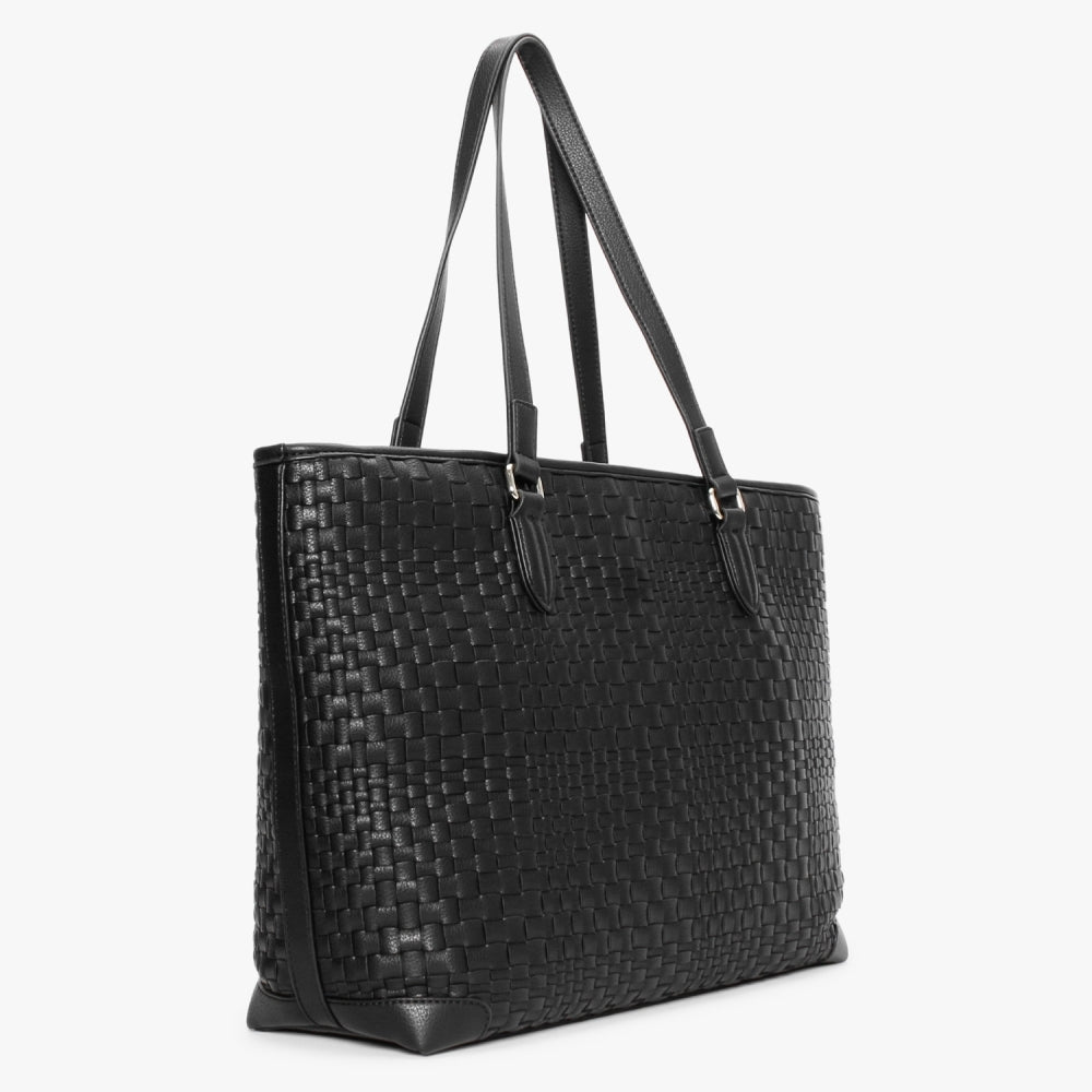 Woven Nero Tote Bag