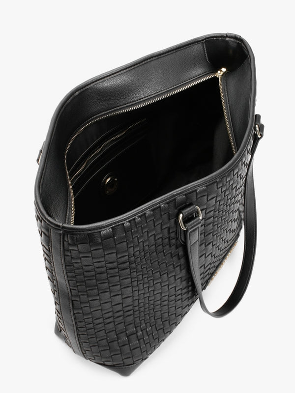 Woven Nero Tote Bag