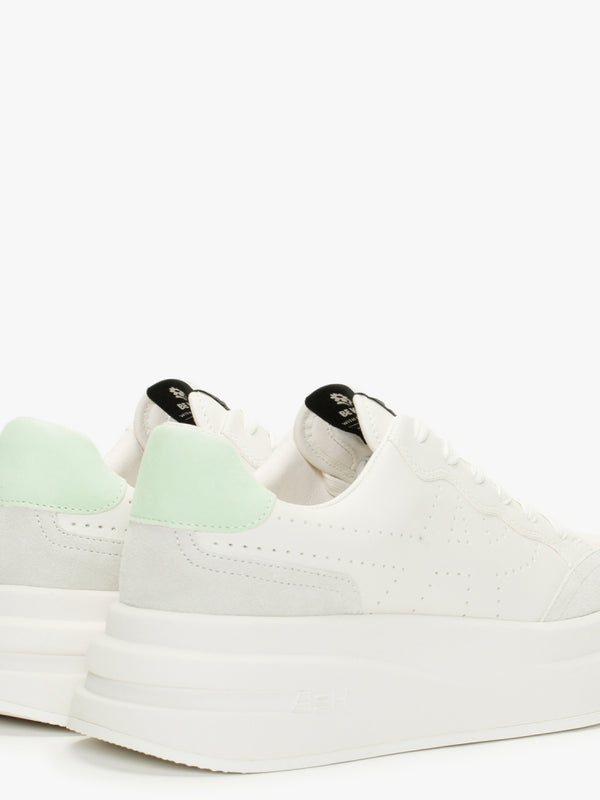 Impuls Eco New Off White Seafoam Leather Platform Trainers