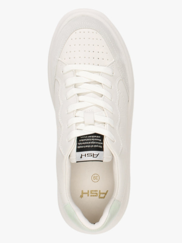 Impuls Eco New Off White Seafoam Leather Platform Trainers