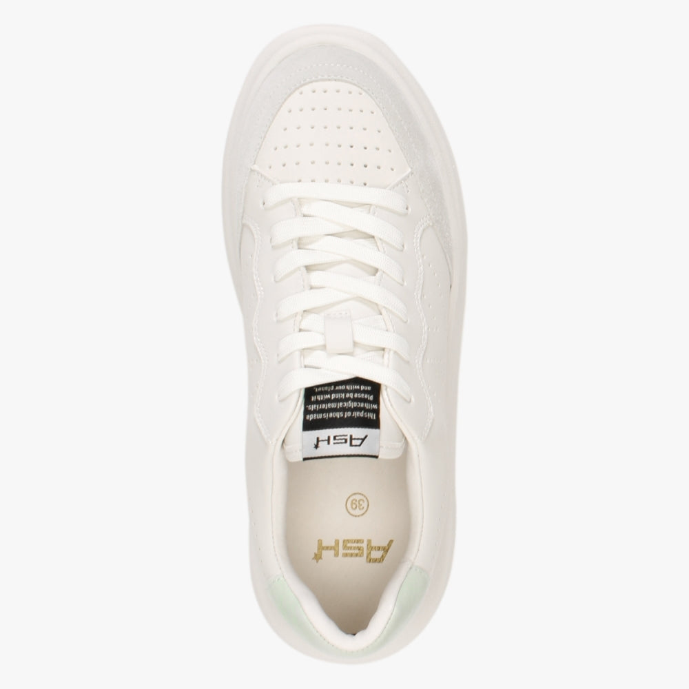 Impuls Eco New Off White Seafoam Leather Platform Trainers