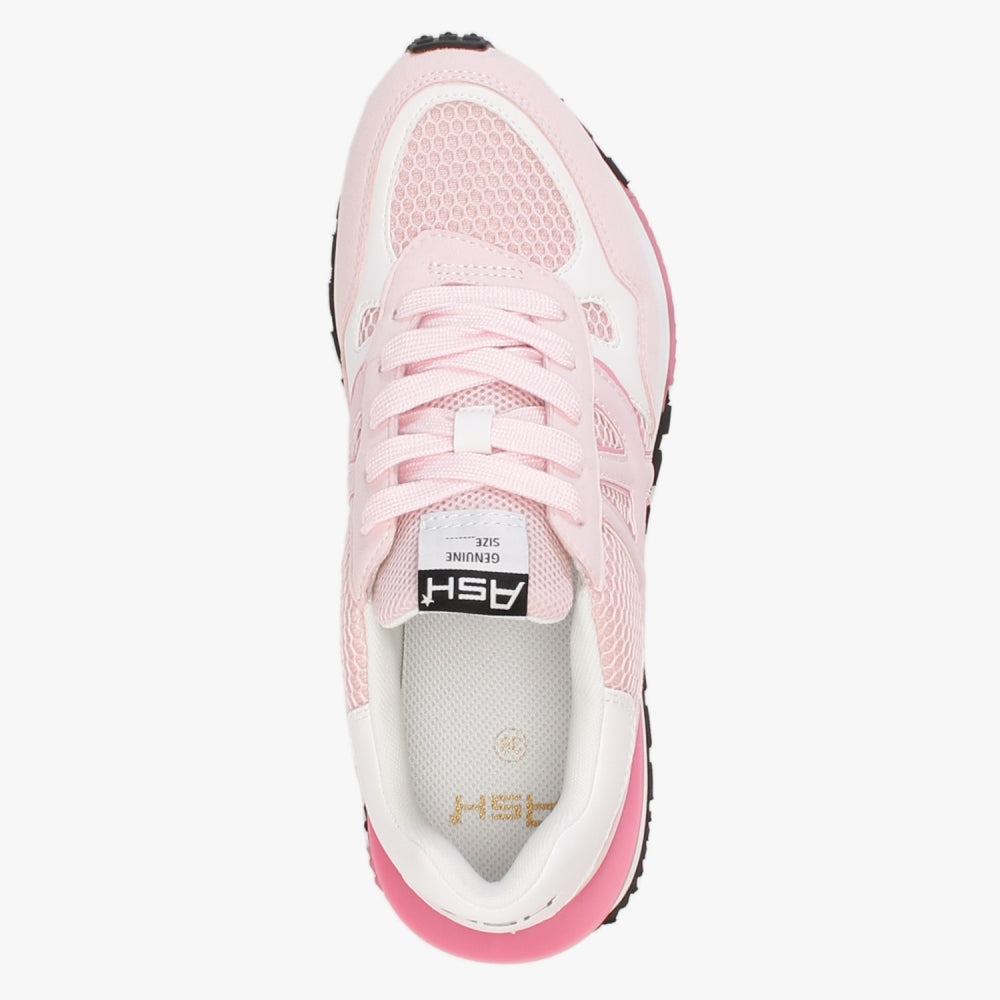 Thunder Crystal Rose White Chunky Trainers